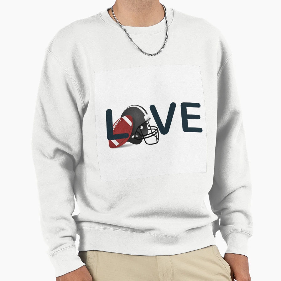 Love Football Sweatshirt - Unique Graphic Unisex - T-Shirt, Sweatshirt, Hoodie