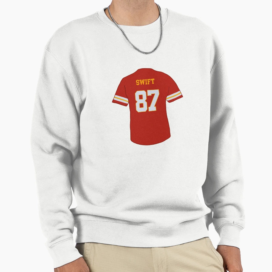 Swift Chiefs Jersey 87 Sweatshirt - Novelty Apparel for Adults - T-Shirt, Sweatshirt, Hoodie