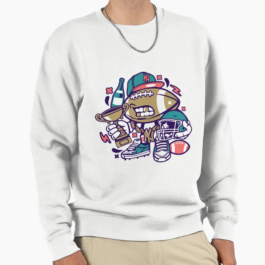 Football Champion Sweatshirt - Minimalist Print for Adults - T-Shirt, Sweatshirt, Hoodie