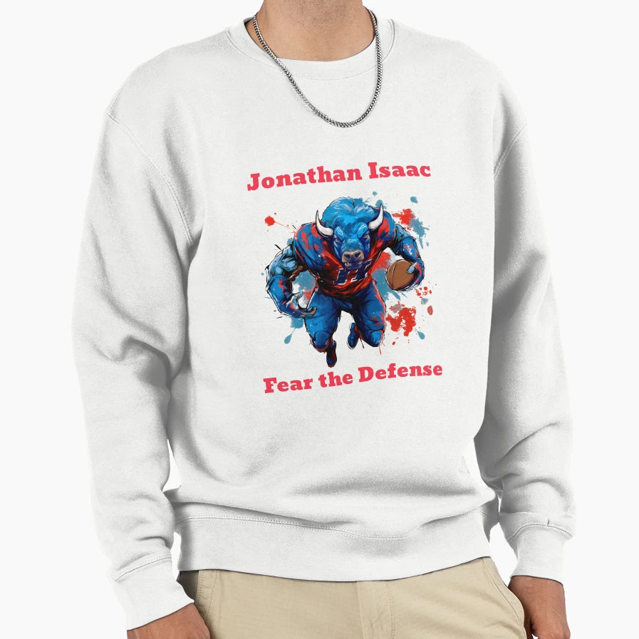 Jonathan Isaac Fear Defense Sweatshirt - Trendy Graphic Unisex - T-Shirt, Sweatshirt, Hoodie