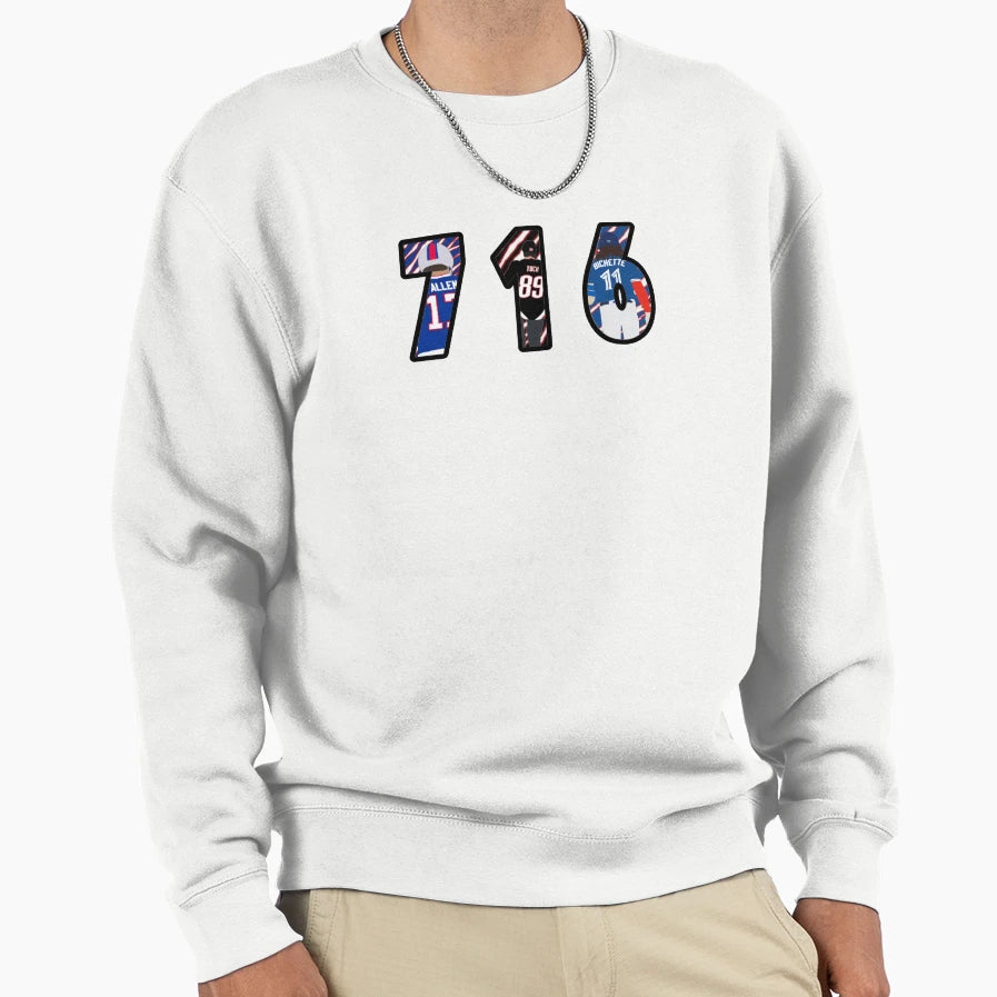Buffalo 716 Sweatshirt - Aesthetic Graphic Unisex - T-Shirt, Sweatshirt, Hoodie