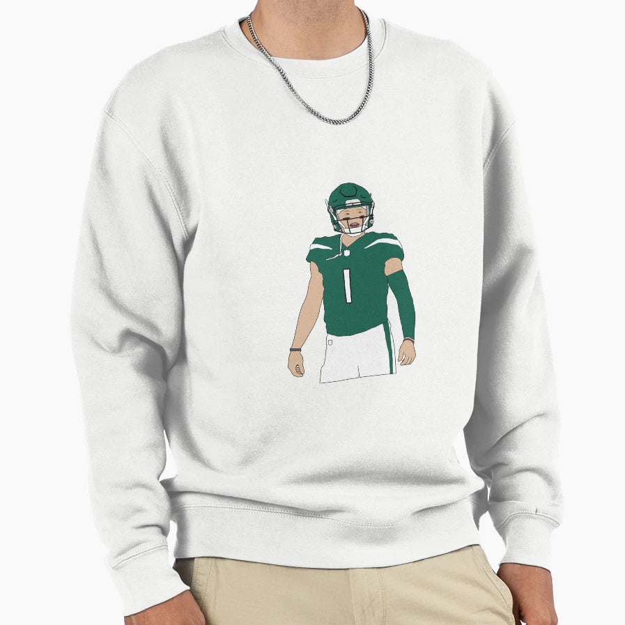 New York Jets Zach Wilson Sweatshirt - Fun Novelty Design Men Women - T-Shirt, Sweatshirt, Hoodie