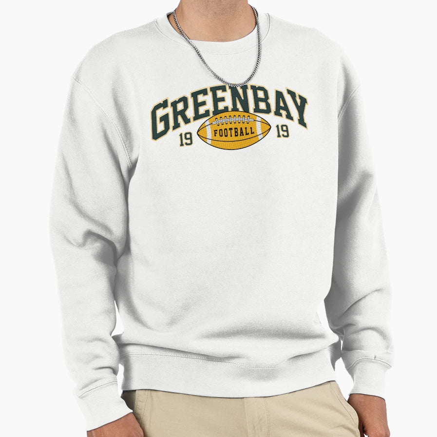 Green Bay Football Varsity Sweatshirt - Trendy Graphic Unisex - T-Shirt, Sweatshirt, Hoodie