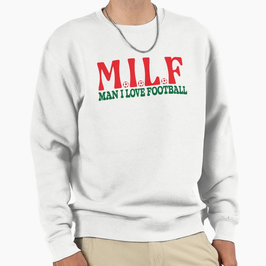 I Love Football Sweatshirt - Novelty Apparel Unisex - T-Shirt, Sweatshirt, Hoodie