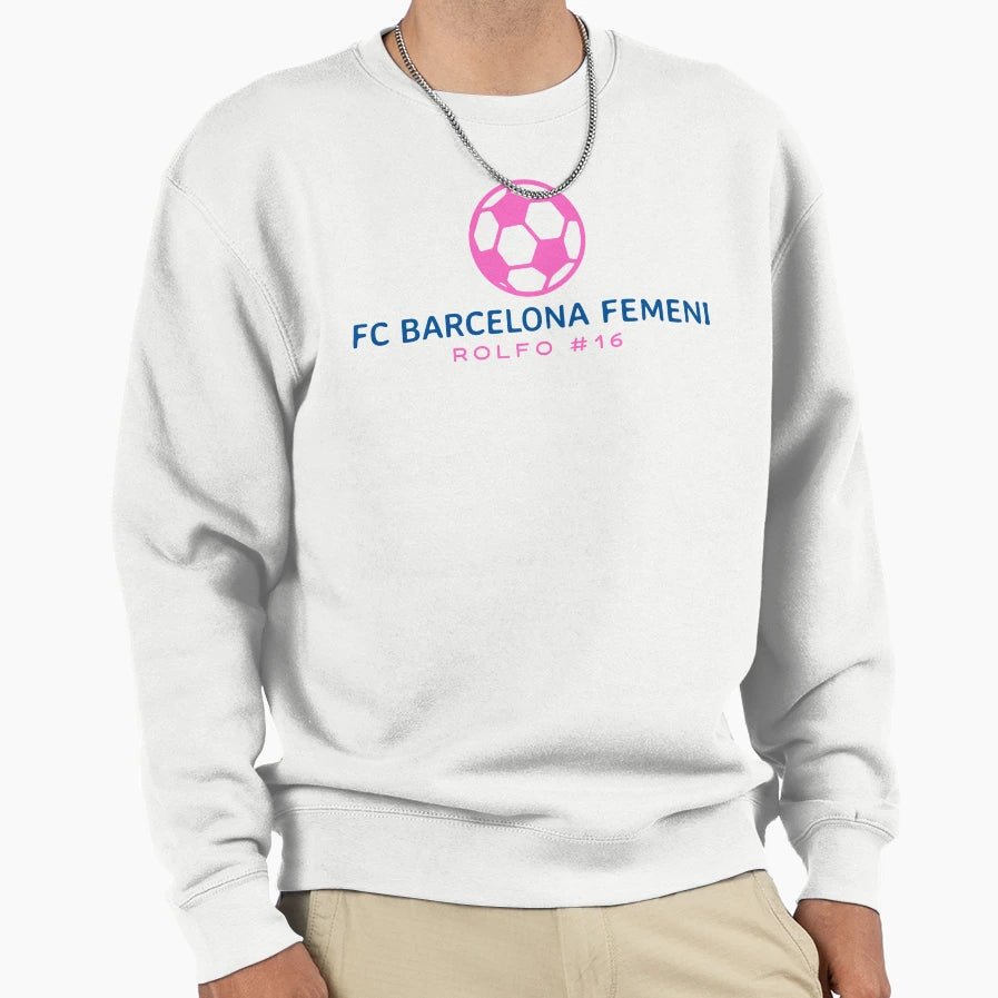 Fc Barcelona Femeni Barca Sweatshirt - Minimalist Print for Adults - T-Shirt, Sweatshirt, Hoodie