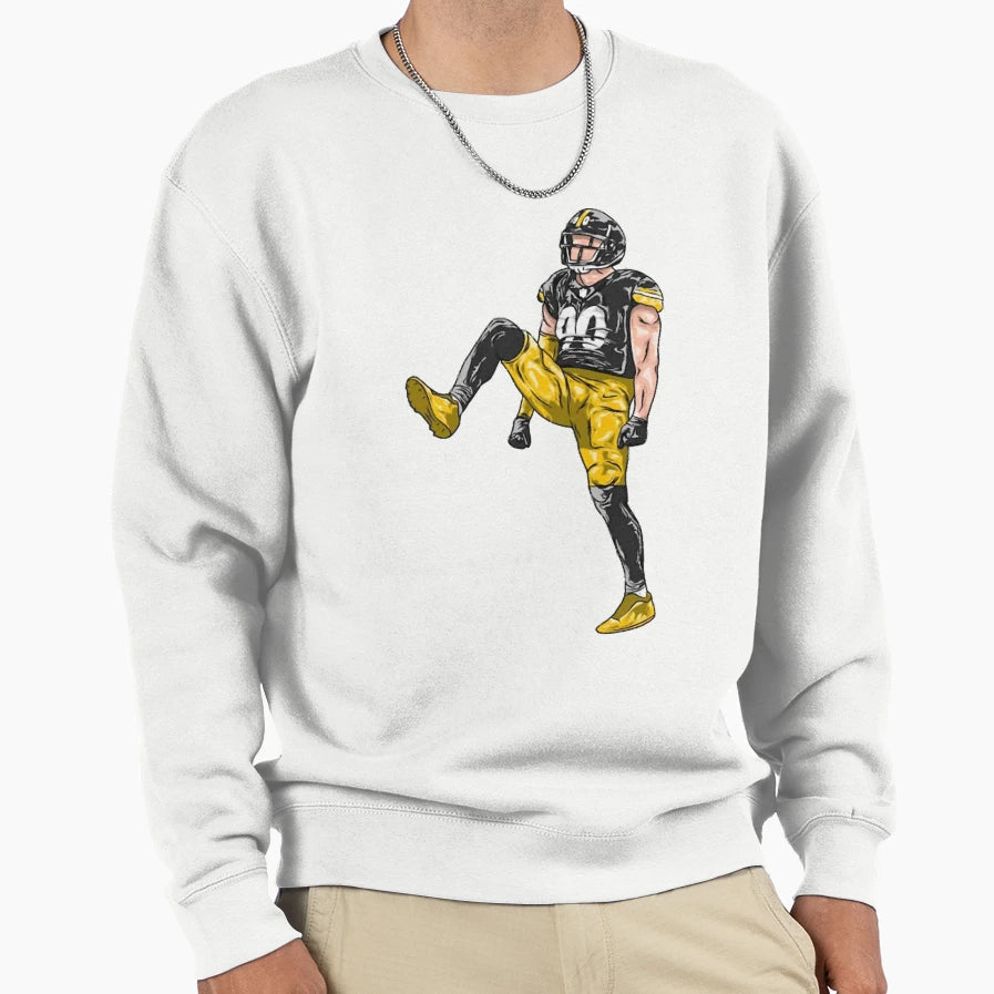 Tj Watt Steelers Cartoon T-Shirt - Graphic Print Men Women - T-Shirt, Sweatshirt, Hoodie