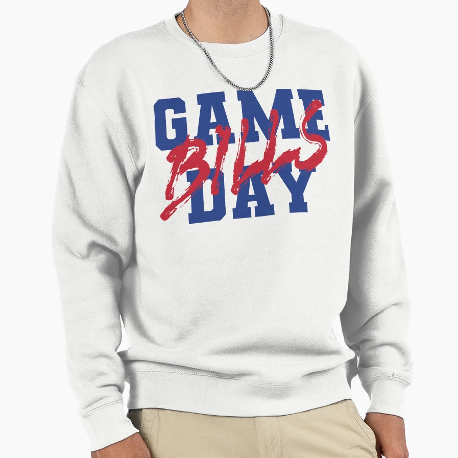 Buffalo Bills Game Day Sweatshirt - Custom Art Print for Adults - T-Shirt, Sweatshirt, Hoodie