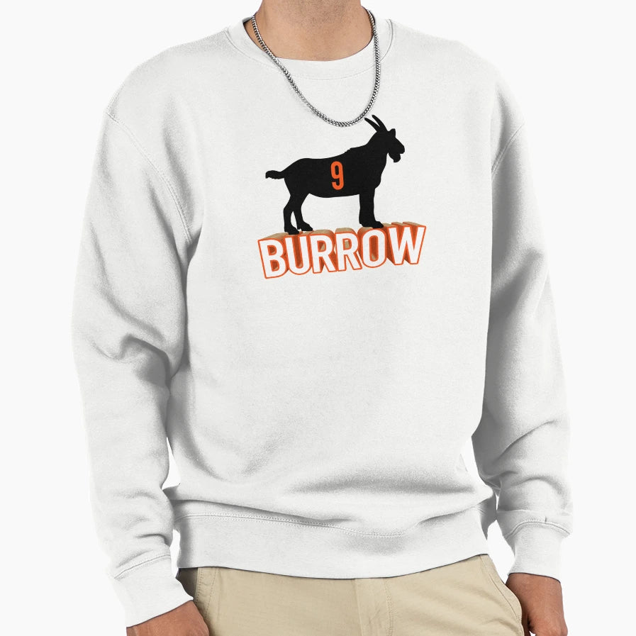 Burrow Goat 9 Sweatshirt - Trendy Graphic Unisex - T-Shirt, Sweatshirt, Hoodie