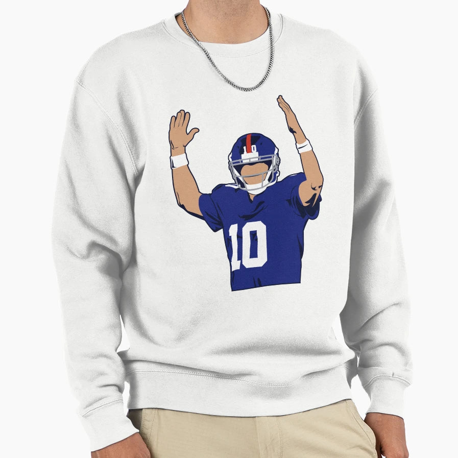 Eli Manning Sweatshirt - Streetwear Style for Adults - T-Shirt, Sweatshirt, Hoodie