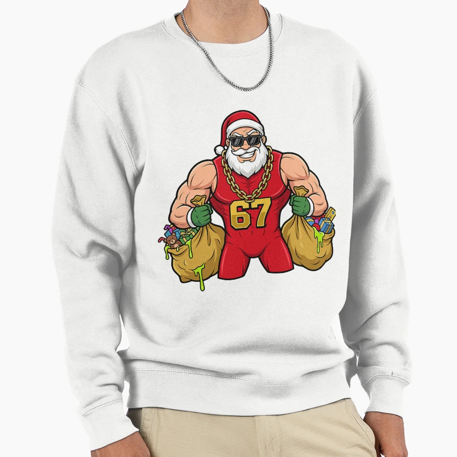 Buff Santa Drip Seventy Seven Sweatshirt - Casual Everyday Wear for Adults - T-Shirt, Sweatshirt, Hoodie