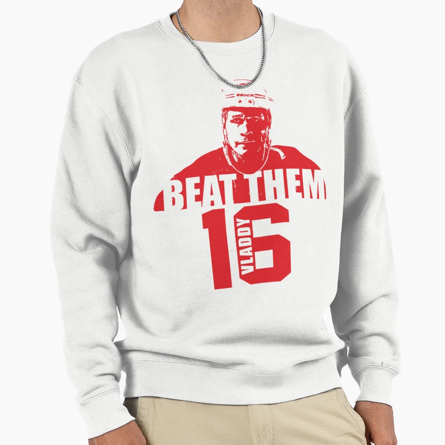 Beat Them Vladimir Konstantinov Sweatshirt - Trendy Graphic Men Women - T-Shirt, Sweatshirt, Hoodie