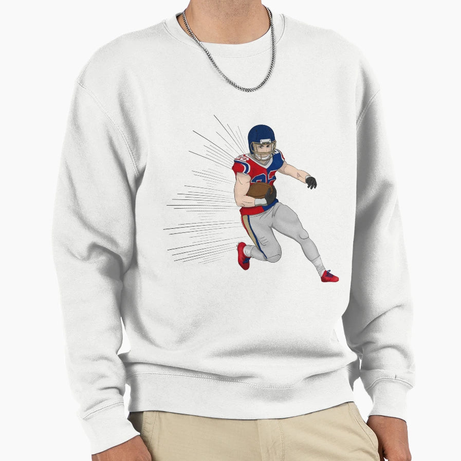 Football Player Sweatshirt - Trendy Graphic for Adults - T-Shirt, Sweatshirt, Hoodie