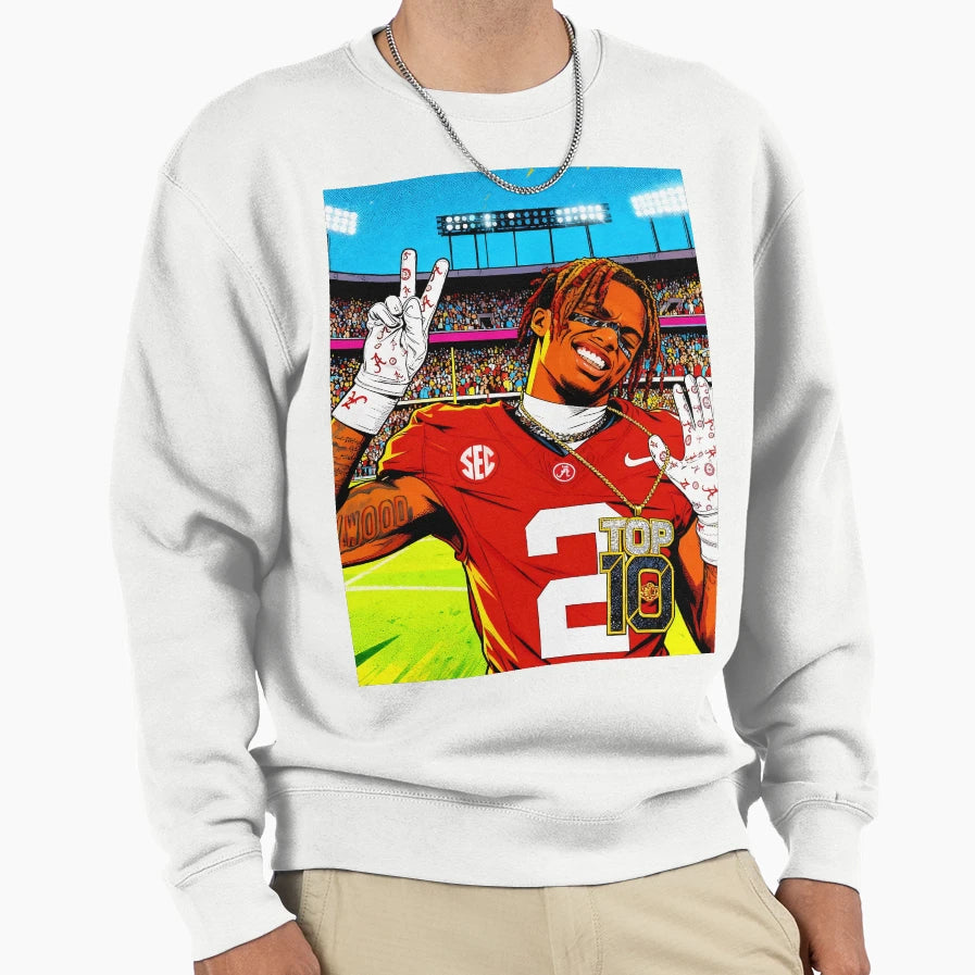 Crimson Tide Victory Pose Sweatshirt - Novelty Apparel for Adults - T-Shirt, Sweatshirt, Hoodie