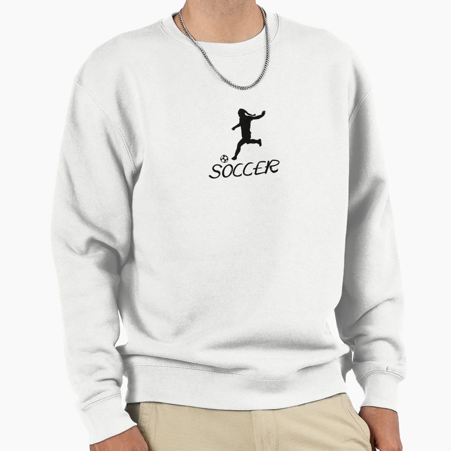 Soccer Silhouette Version Two Sweatshirt - Streetwear Style for Adults - T-Shirt, Sweatshirt, Hoodie