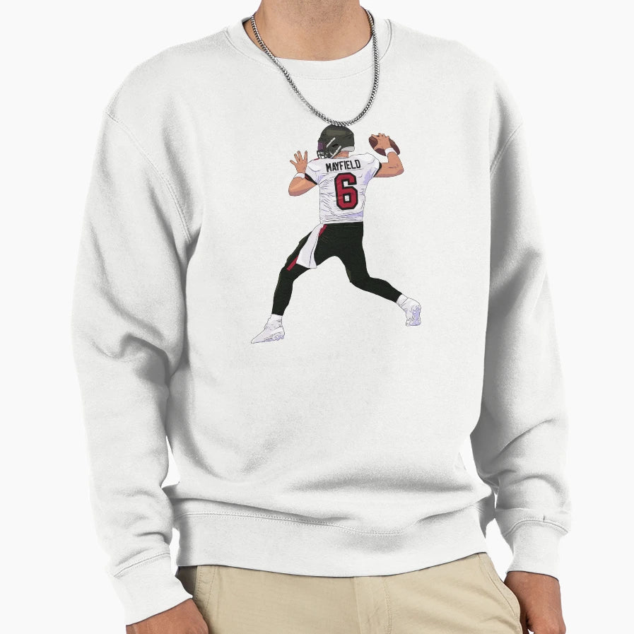 Baker Mayfield Celebrating Tampa Bay Sweatshirt - Unique Graphic for Adults - T-Shirt, Sweatshirt, Hoodie