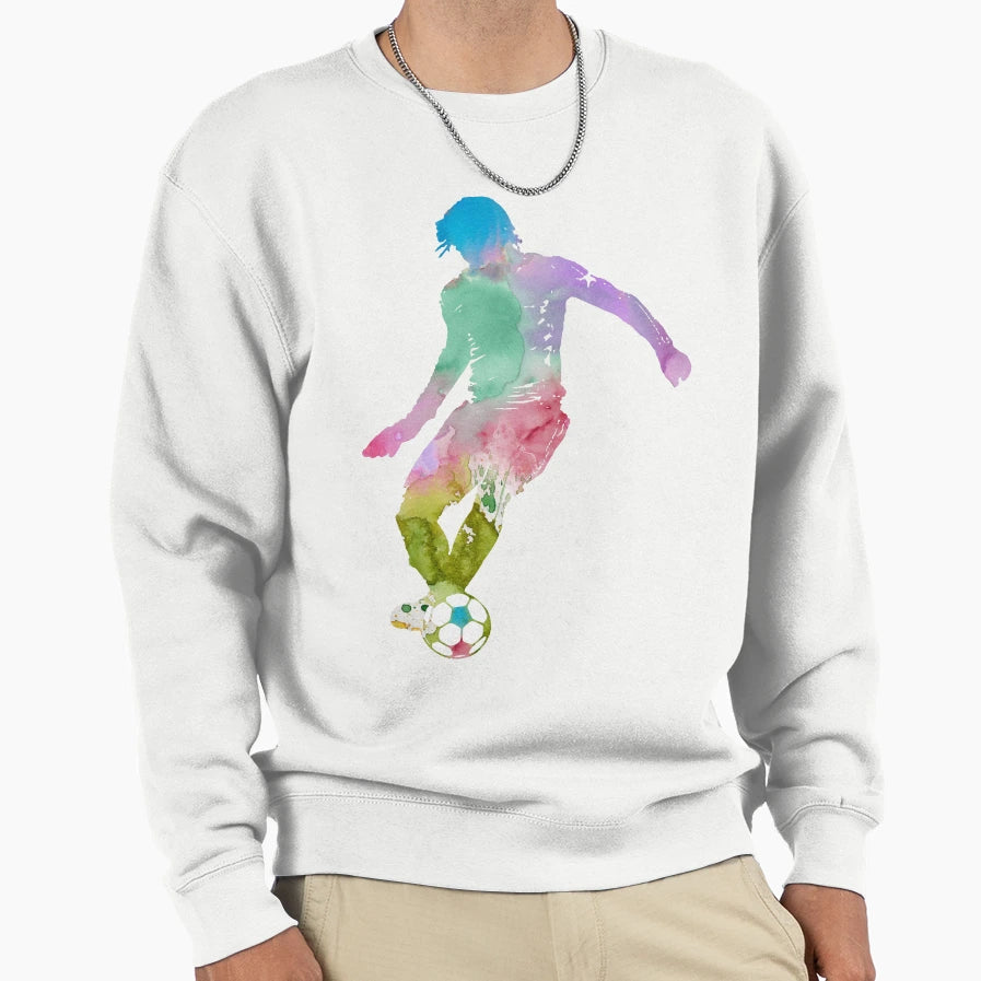 Football Player Sweatshirt - Casual Everyday Wear Unisex - T-Shirt, Sweatshirt, Hoodie