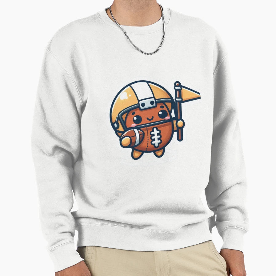 American Football Mascot 2 Sweatshirt - Custom Art Print for Adults - T-Shirt, Sweatshirt, Hoodie