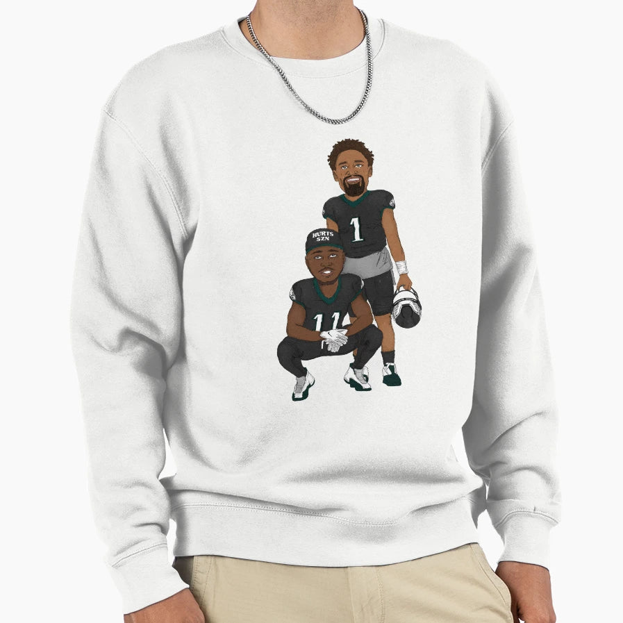 Hurts Szn Aj Brown JH Sweatshirt - Unique Graphic for Adults - T-Shirt, Sweatshirt, Hoodie