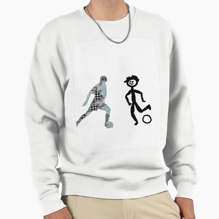 Football Sweatshirt - Minimalist Print Men Women - T-Shirt, Sweatshirt, Hoodie