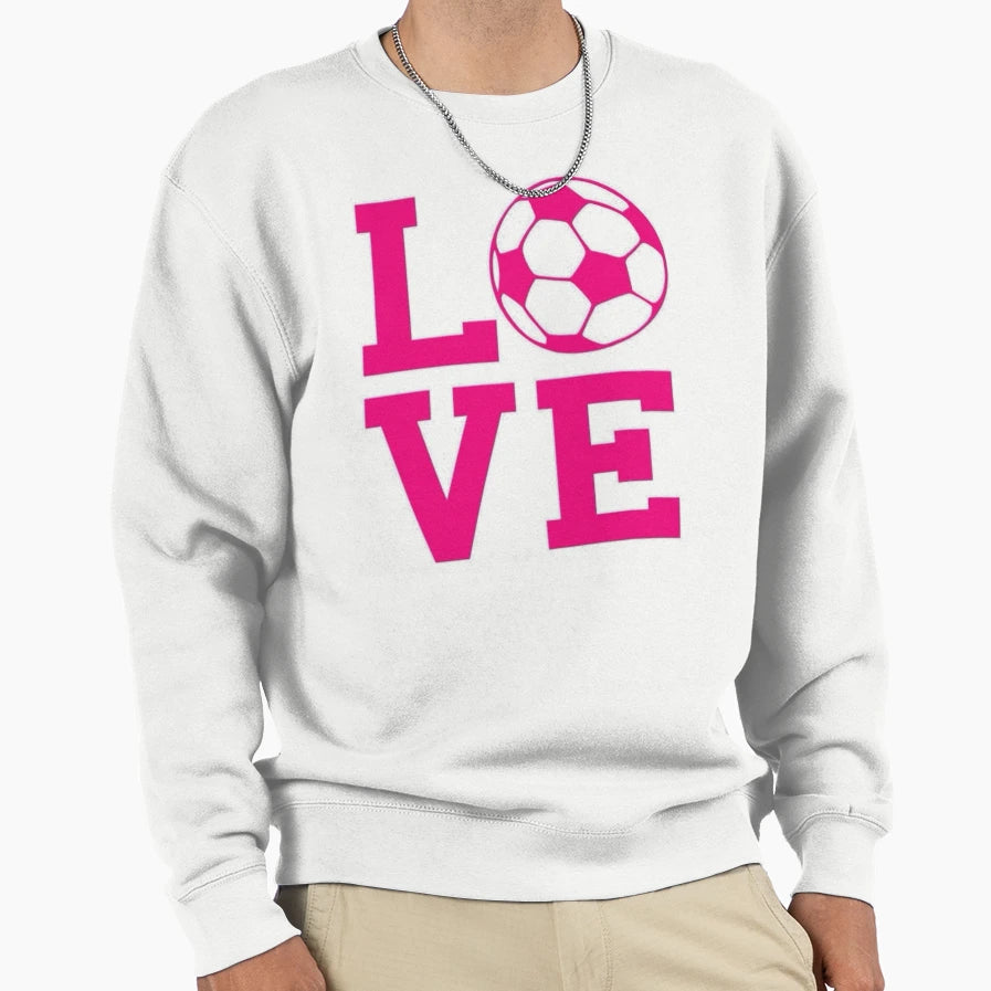 Soccer Heart Gift Valentines Day Sweatshirt - Graphic Print Unisex - T-Shirt, Sweatshirt, Hoodie