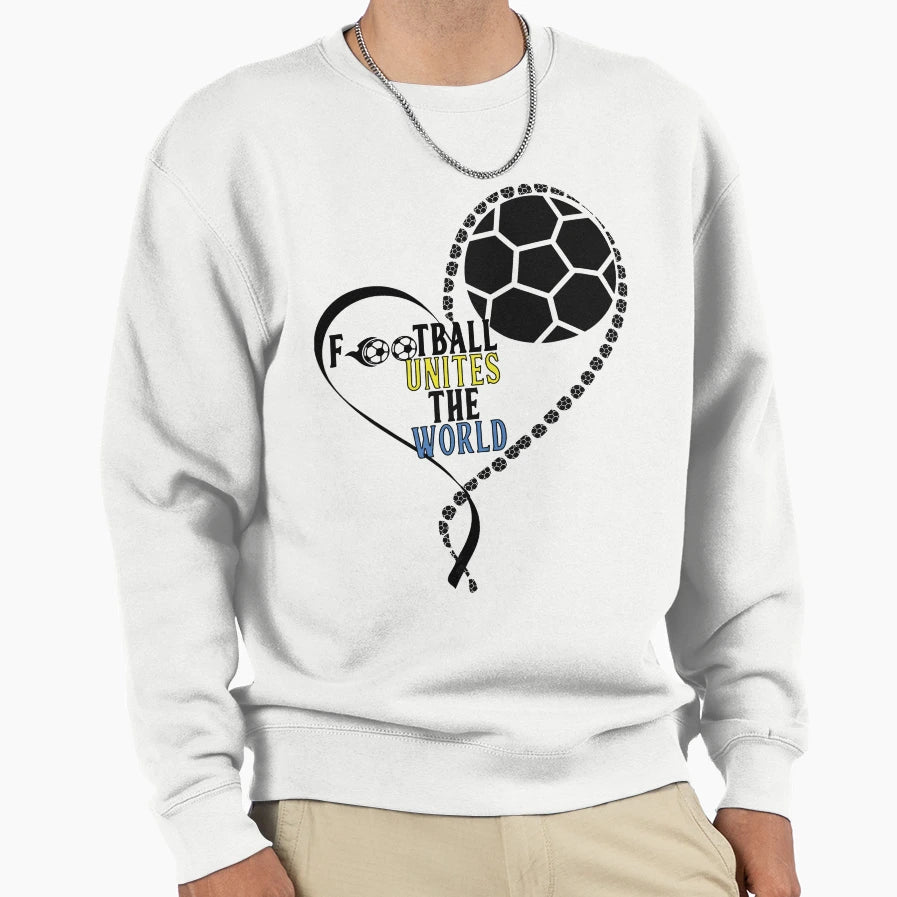 Football Unites World Sweatshirt - Unique Graphic for Adults - T-Shirt, Sweatshirt, Hoodie