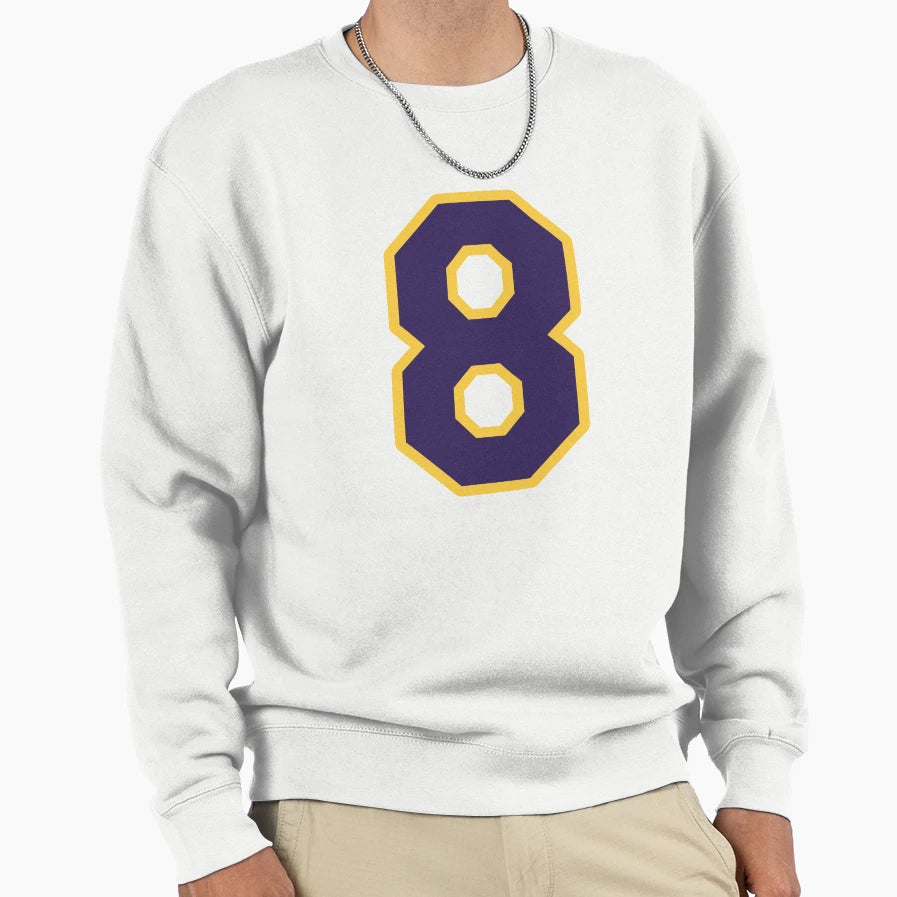 Kobe 8 White Sweatshirt - Streetwear Style Unisex - T-Shirt, Sweatshirt, Hoodie
