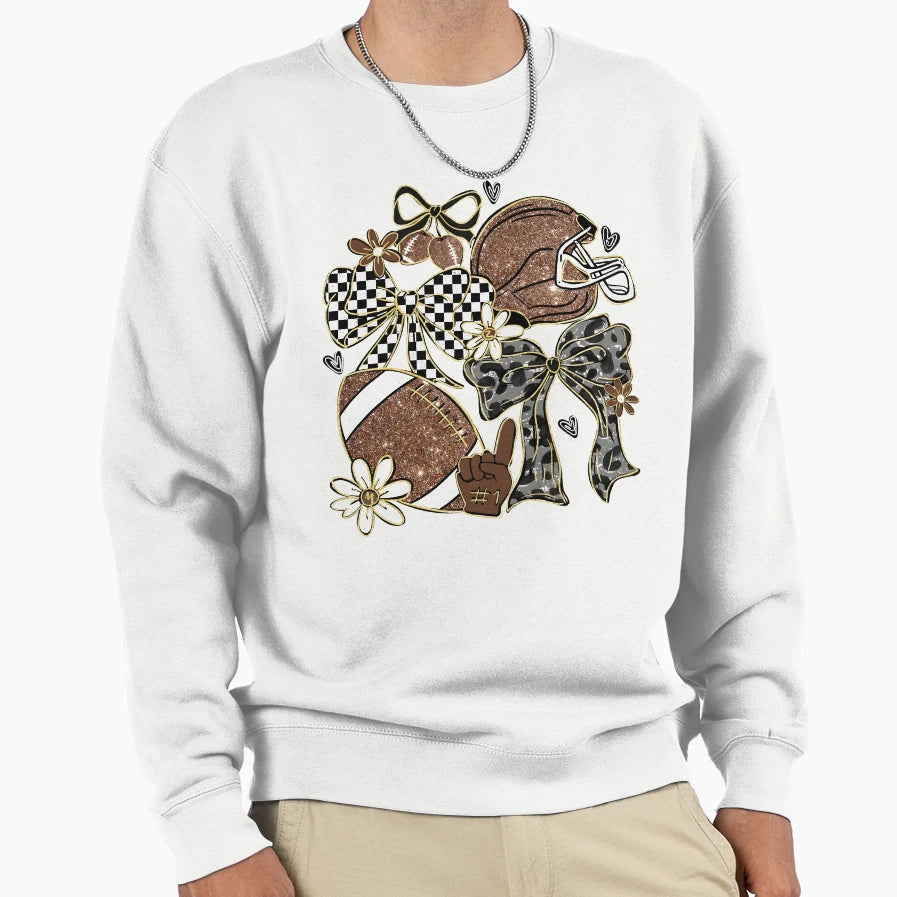 Coquette Football Sweatshirt - Casual Everyday Wear Men Women - T-Shirt, Sweatshirt, Hoodie