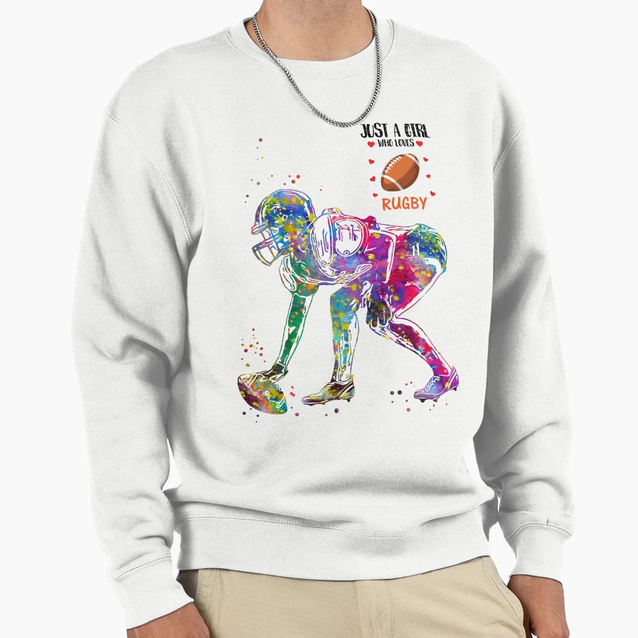 American Football Player Sweatshirt - Aesthetic Graphic Men Women - T-Shirt, Sweatshirt, Hoodie