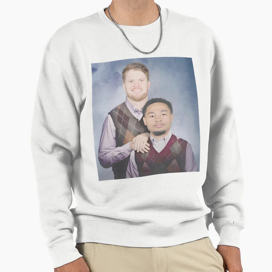 Seattle Football Duo Argyle Vest Fun Sweatshirt - Trendy Graphic for Adults - T-Shirt, Sweatshirt, Hoodie