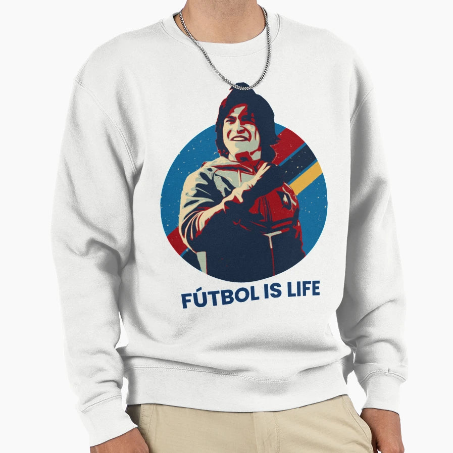 Futbol Is Life Sweatshirt - Minimalist Print for Adults - T-Shirt, Sweatshirt, Hoodie