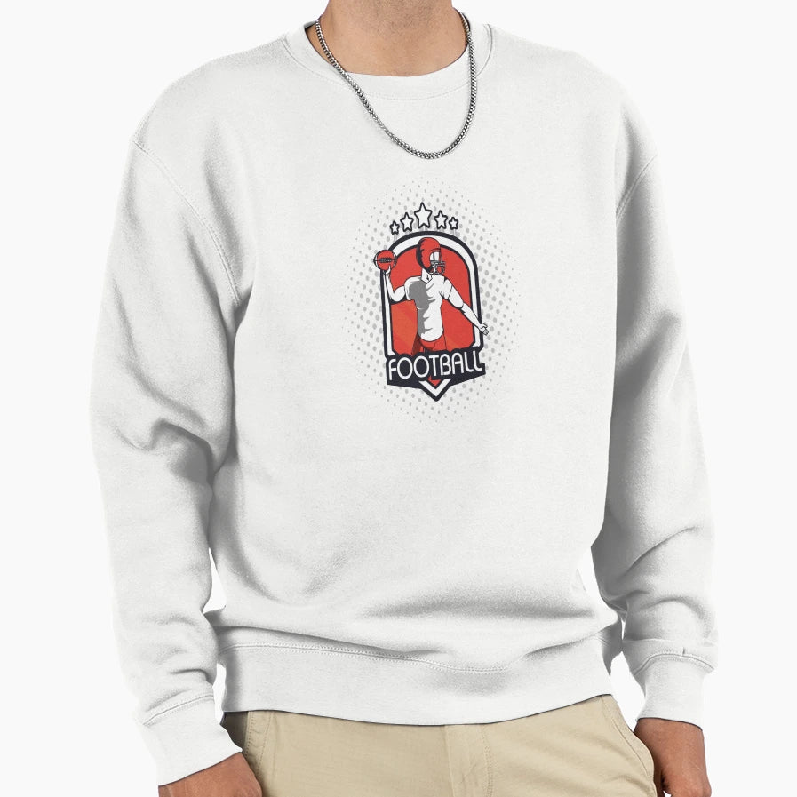 Quarterback Sweatshirt - Custom Art Print Men Women - T-Shirt, Sweatshirt, Hoodie