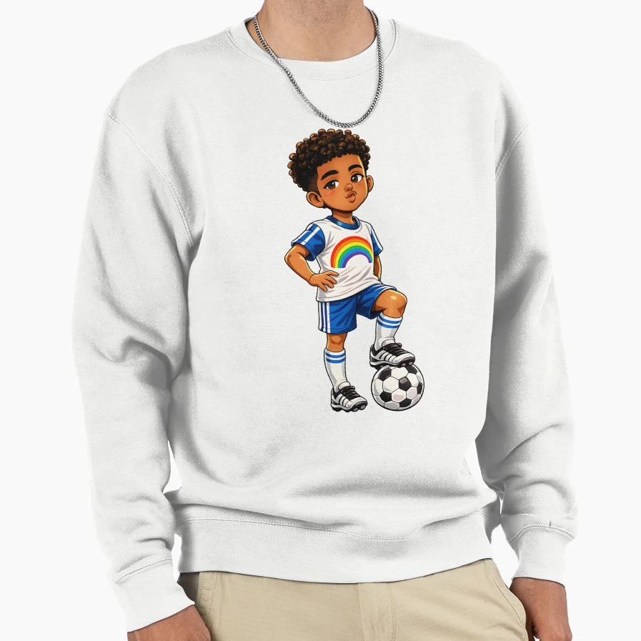 Gay Football Pride Rainbow Soccer T-Shirt - Streetwear Style Unisex - T-Shirt, Sweatshirt, Hoodie