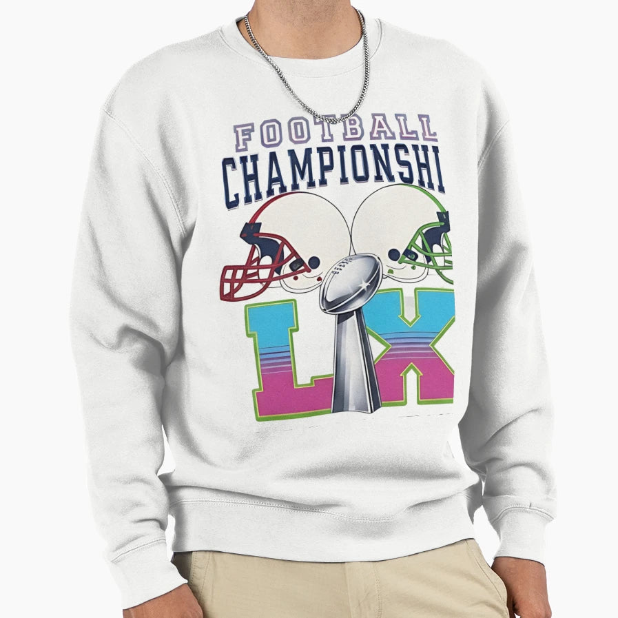 Champions Du Super Bowl Lx Des Sweatshirt - Aesthetic Graphic Unisex - T-Shirt, Sweatshirt, Hoodie