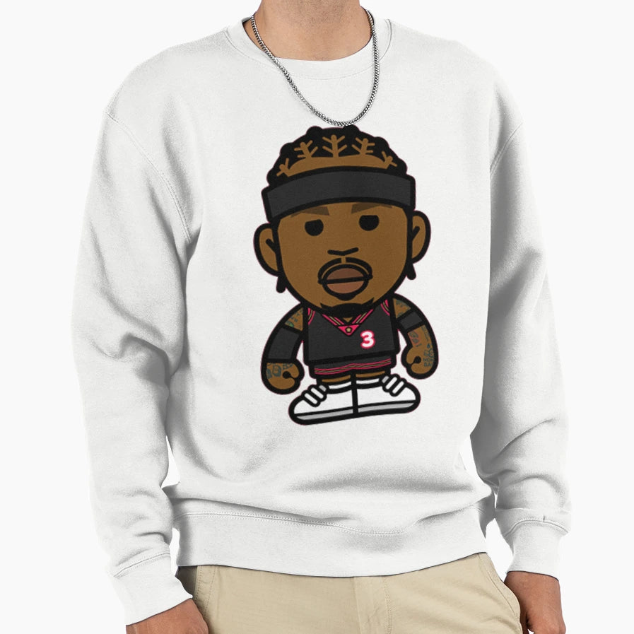 Allen Iverson Fan Basketball Sweatshirt - Aesthetic Graphic for Adults - T-Shirt, Sweatshirt, Hoodie