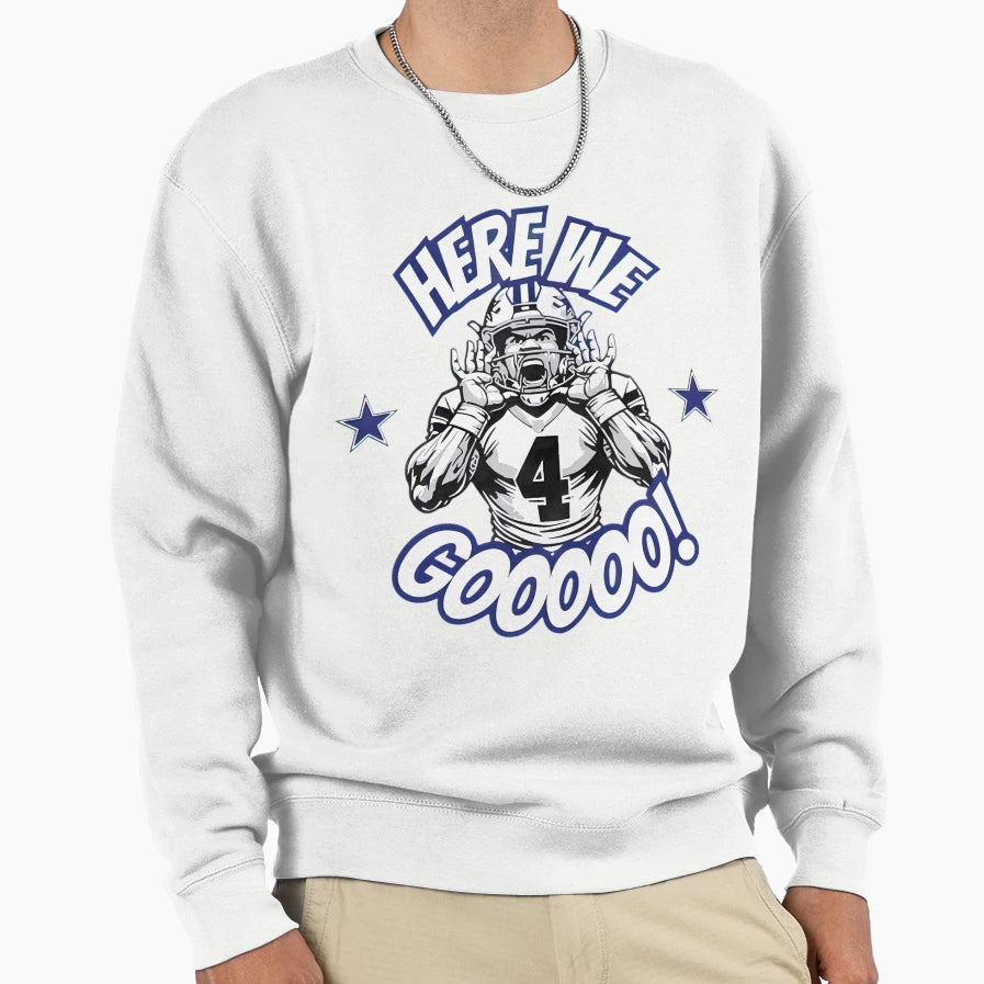 Gooo Football Fan Art Sweatshirt - Fun Novelty Design Men Women - T-Shirt, Sweatshirt, Hoodie