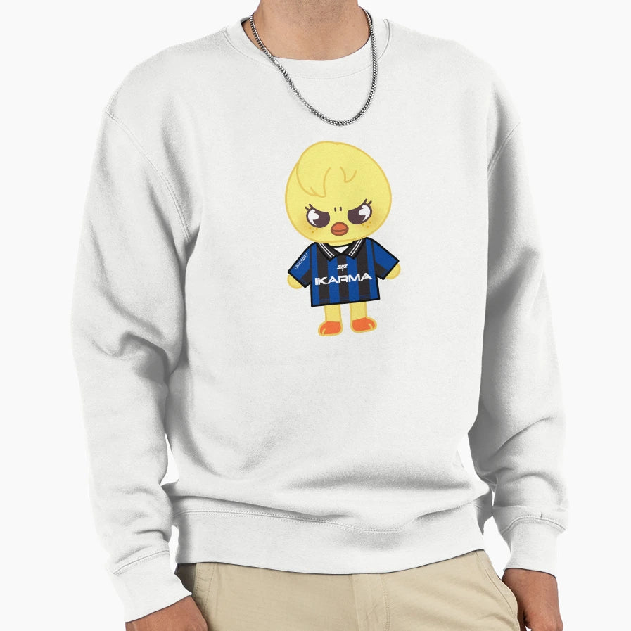 Skzoo Bbokari Karma Jersey Sweatshirt - Novelty Apparel Men Women - T-Shirt, Sweatshirt, Hoodie