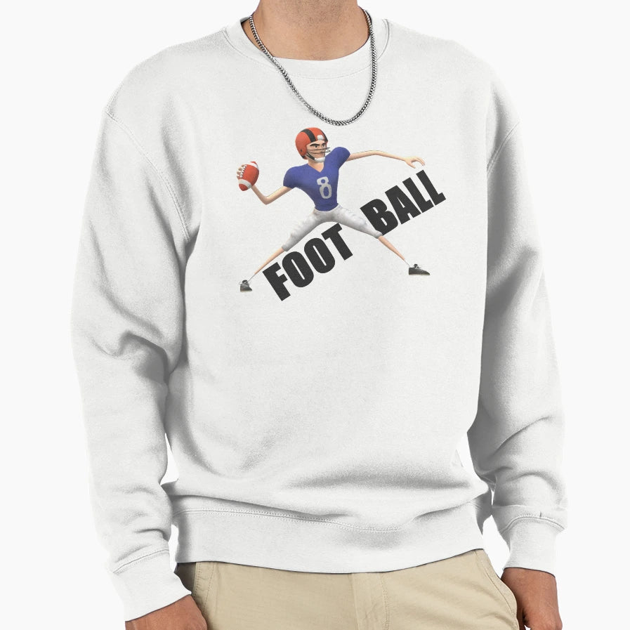 Football Sweatshirt - Casual Everyday Wear for Adults - T-Shirt, Sweatshirt, Hoodie