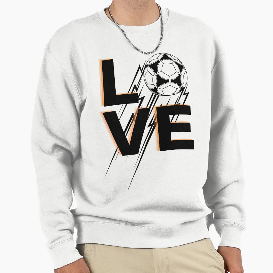 I Love Soccer Sweatshirt - Unique Graphic Men Women - T-Shirt, Sweatshirt, Hoodie