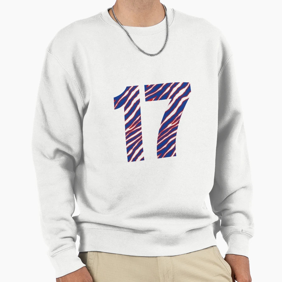 17 Blue And Red Sweatshirt - Graphic Print for Adults - T-Shirt, Sweatshirt, Hoodie