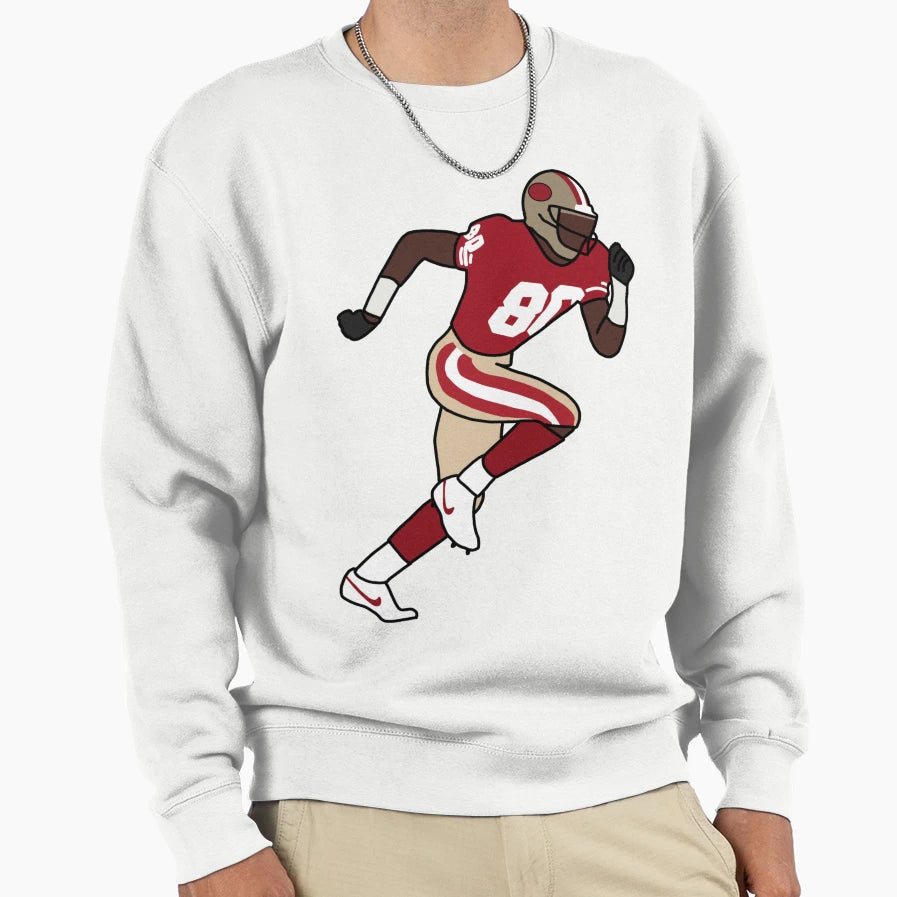 Jerry Rice Sweatshirt - Custom Art Print Unisex - T-Shirt, Sweatshirt, Hoodie
