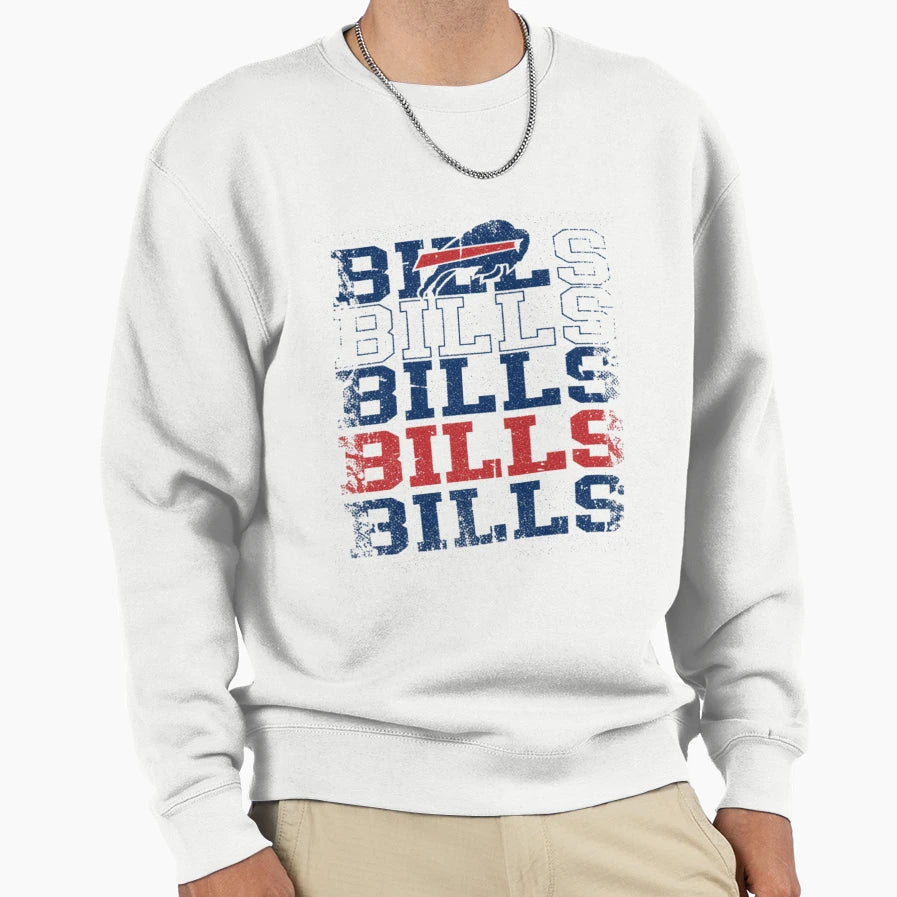 Buffalo Bills Sweatshirt - Minimalist Print Men Women - T-Shirt, Sweatshirt, Hoodie