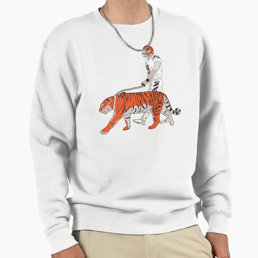 JB Walk Tiger Sweatshirt - Unique Graphic for Adults - T-Shirt, Sweatshirt, Hoodie