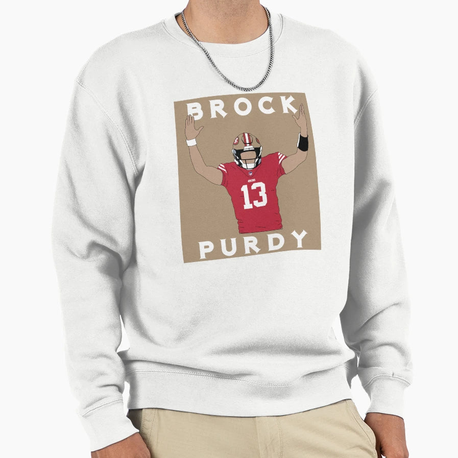BP 49Ers Star Quarterback Sweatshirt - Graphic Print Unisex - T-Shirt, Sweatshirt, Hoodie