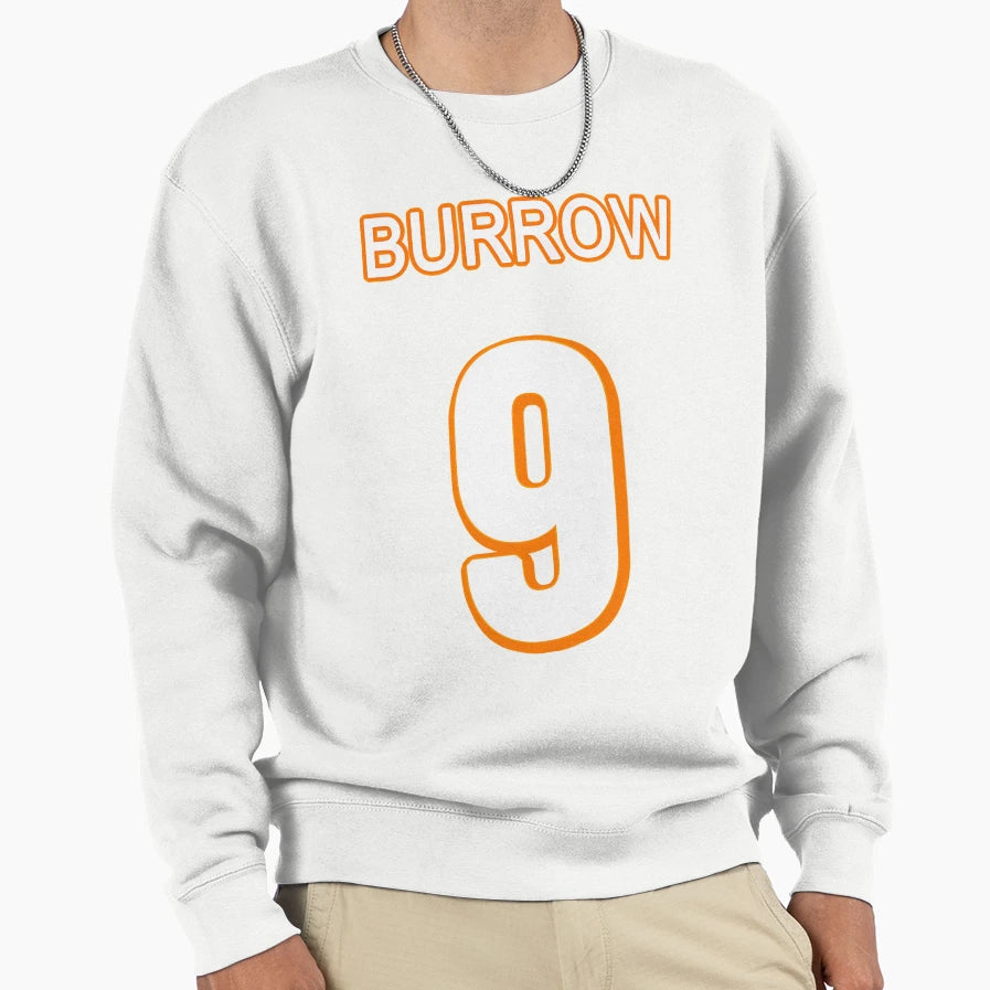 Burrow Jersey Sweatshirt - Novelty Apparel for Adults - T-Shirt, Sweatshirt, Hoodie