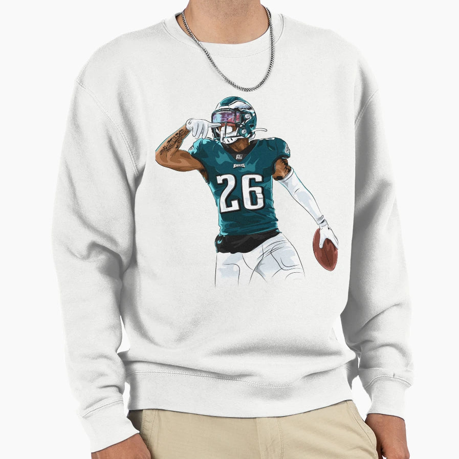 Miles Sanders Sweatshirt - Casual Everyday Wear Men Women - T-Shirt, Sweatshirt, Hoodie