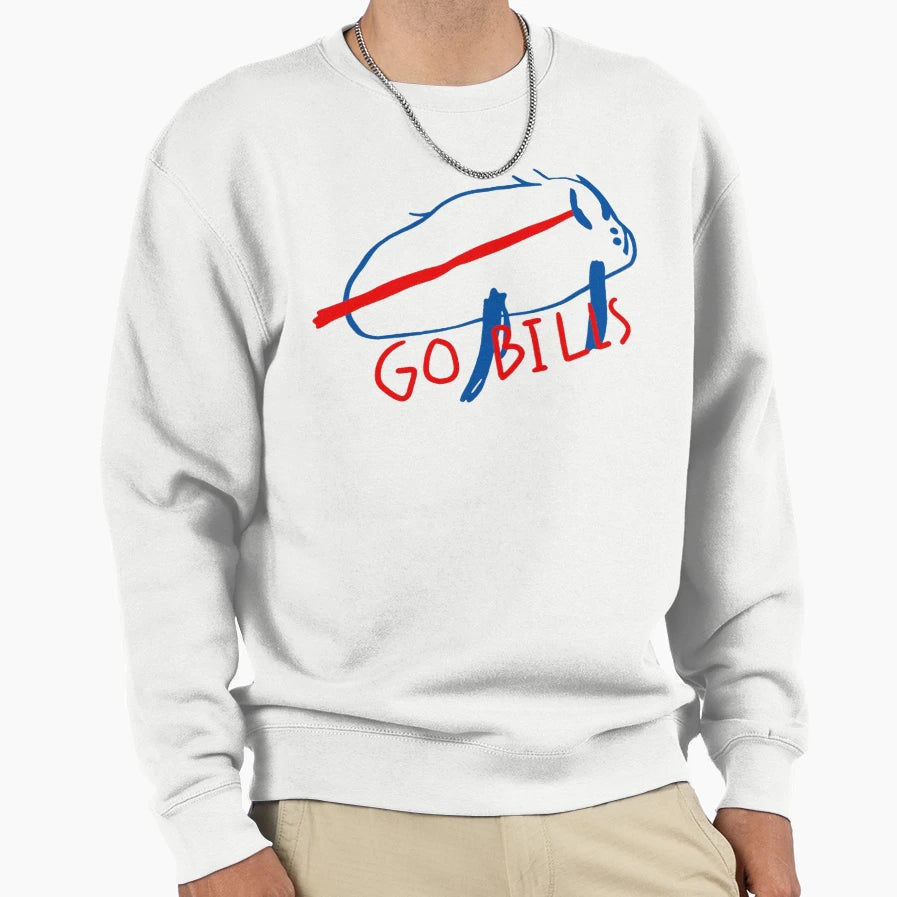 Drawing Go Bills T-Shirt - Novelty Apparel Men Women - T-Shirt, Sweatshirt, Hoodie