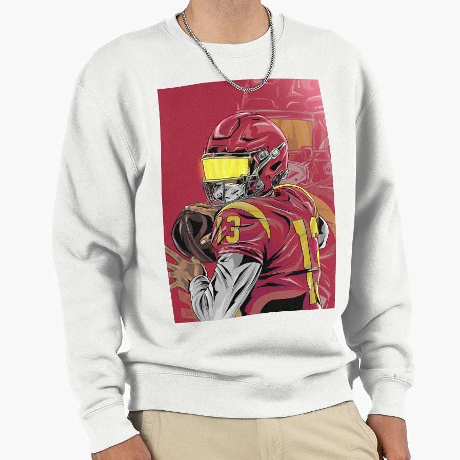 Usc Quarterback CW Sweatshirt - Aesthetic Graphic for Adults - T-Shirt, Sweatshirt, Hoodie