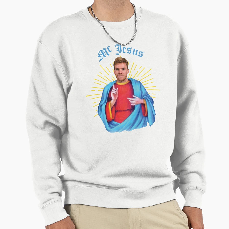 Mcjesus Mc Jesus Macjesus Sweatshirt - Custom Art Print Unisex - T-Shirt, Sweatshirt, Hoodie