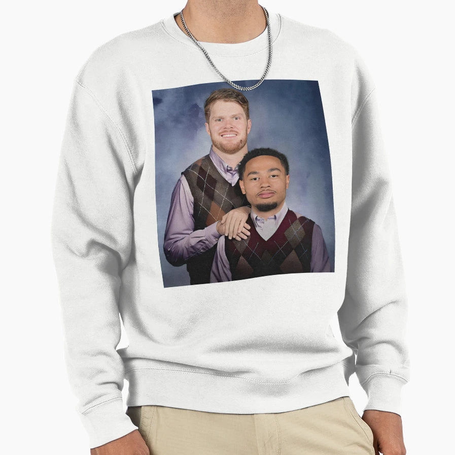 Sam Darnold Jaxon Smith Njigba Seattle Sweatshirt - Unique Graphic Unisex - T-Shirt, Sweatshirt, Hoodie
