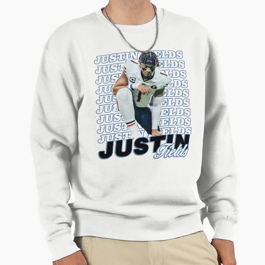 Justin Fields T-Shirt - Aesthetic Graphic for Adults - T-Shirt, Sweatshirt, Hoodie